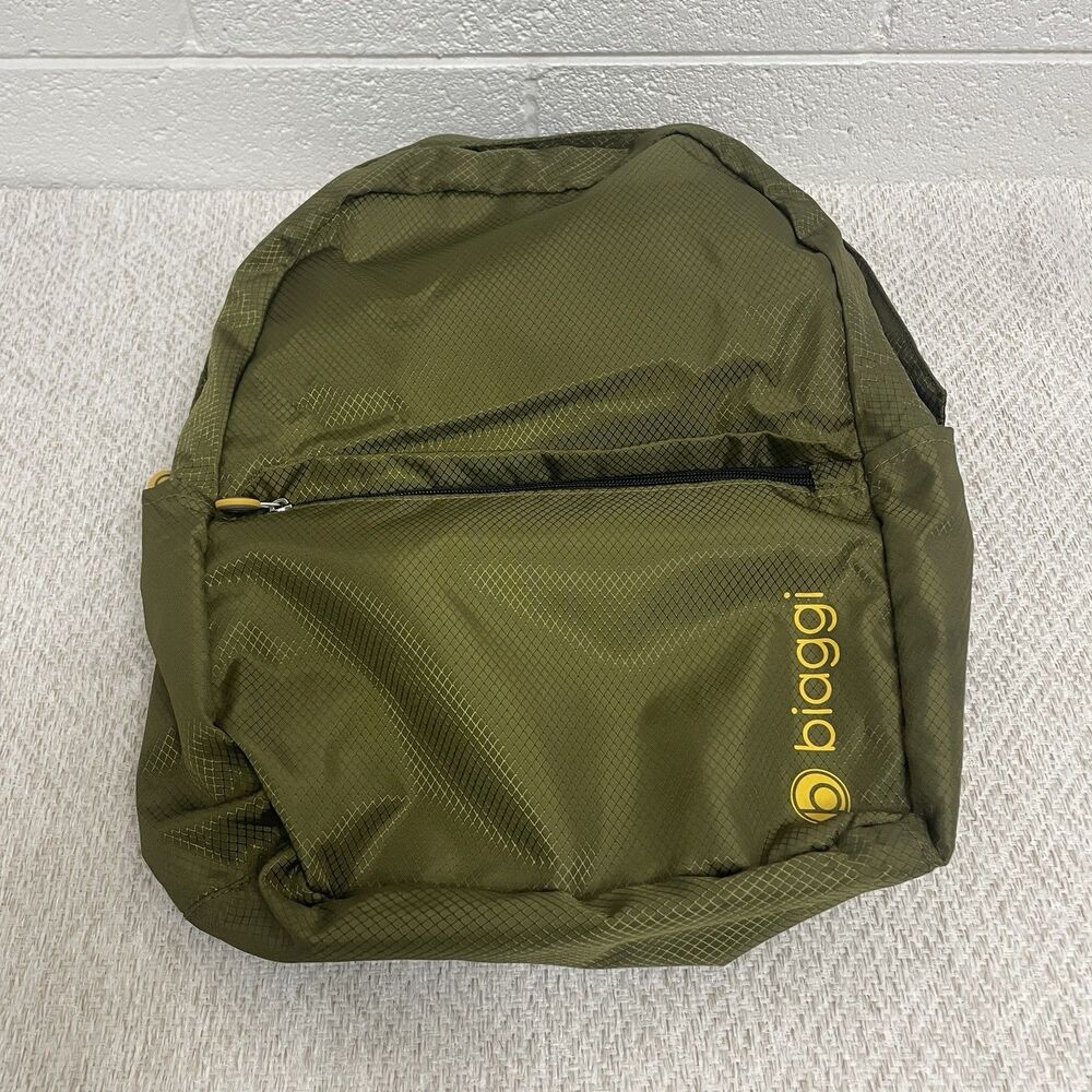 Biaggi PakSak Packable Expandable Backpack Olive Green